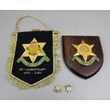Burma star shield badges and ephemera