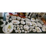 Large collection of Royal Worcester Evesham pattern