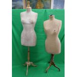 2 vintage mannequins on stands