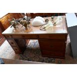 Oriental themed desk - Approx W: 148cm D: 76cm H: 80cm