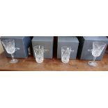 Set of 6 goblets and a set of 6 tumblers by Waterford Crystal - boxed and unused