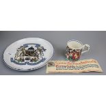 Commemorative coronation mug - King Edward VIII with certificate - design created by Dame Laura