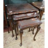 Mahogany nest of tables