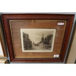 Signed etching - The High Oxford