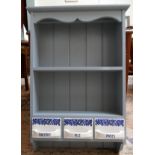 Kitchen shelves with ceramic drawers - Approx W: 61cm D: 17cm H: 90cm