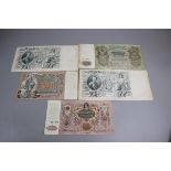 Collection of 1911 Russian bank notes