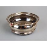 Hallmarked silver Champagne coaster