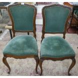 Set of 6 antique upholstered dining chairs