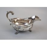 Hallmarked silver sauce boat Chester 1901 - Approx weight 213g