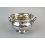 Victorian hallmarked silver bowl Sheffield 1860 - Approx weight 160g