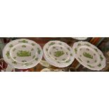 Set of 6 Spode salad plates and serving plate - Garden Basket pattern 8135