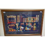 Chinese watercolour - A Carpenter's workshop - IS: 66cm x 38cm