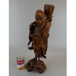 Well carved statue of an Oriental gentleman - Height 54cm