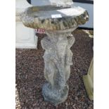 Stone birdbath - Height 75cm