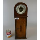 Cased free standing barometer - Height 49cm