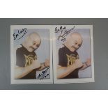 2 photos signed by Charles Bronson