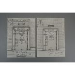 2 signed Charles Bronson artworks - Prison cell doors
