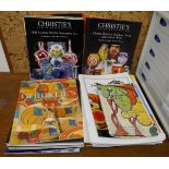 Collection of auction catalogues mostly relating to Clarice Cliff together with collectors magazines