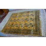 Golden Afghan rug - 280cm x 218cm