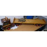 Scratch built lorry and ship