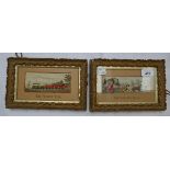 2 framed embroideries