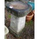 Stone birdbath - Height 63cm
