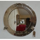 Chrome port hole mirror