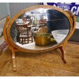 Walnut vanity mirror