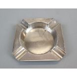 Hallmarked silver ashtray - Approx weight 80g