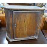 Small antique elm cabinet