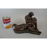 Resin figurine of lovers