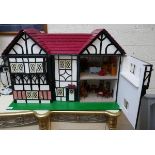 Dolls House - Tudor manor with furniture