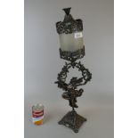 Bronzed lamp - Height 64cm