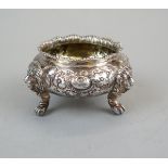 Victorian hallmarked silver open salt circa 1845 - Approx weight 132g