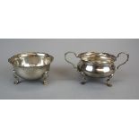 2 Hallmarked silver sugar bowls Chester 1 being 1896 & the other 1902 - Approx weight 174g