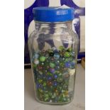 Large jar of marbles