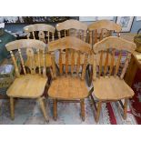 6 beech kitchen chairs
