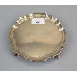 Hallmarked silver salver Birmingham 1979 - Approx weight 164g