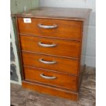 Small wooden filing cabinet