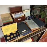 Large collection of coinage proof sets and specimen notes