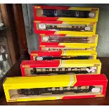 Collection of boxed Hornby railway carriages