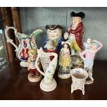 Collection of ceramics to include Staffordshire