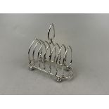 Hallmarked silver toast rack - Approx. weight 177g