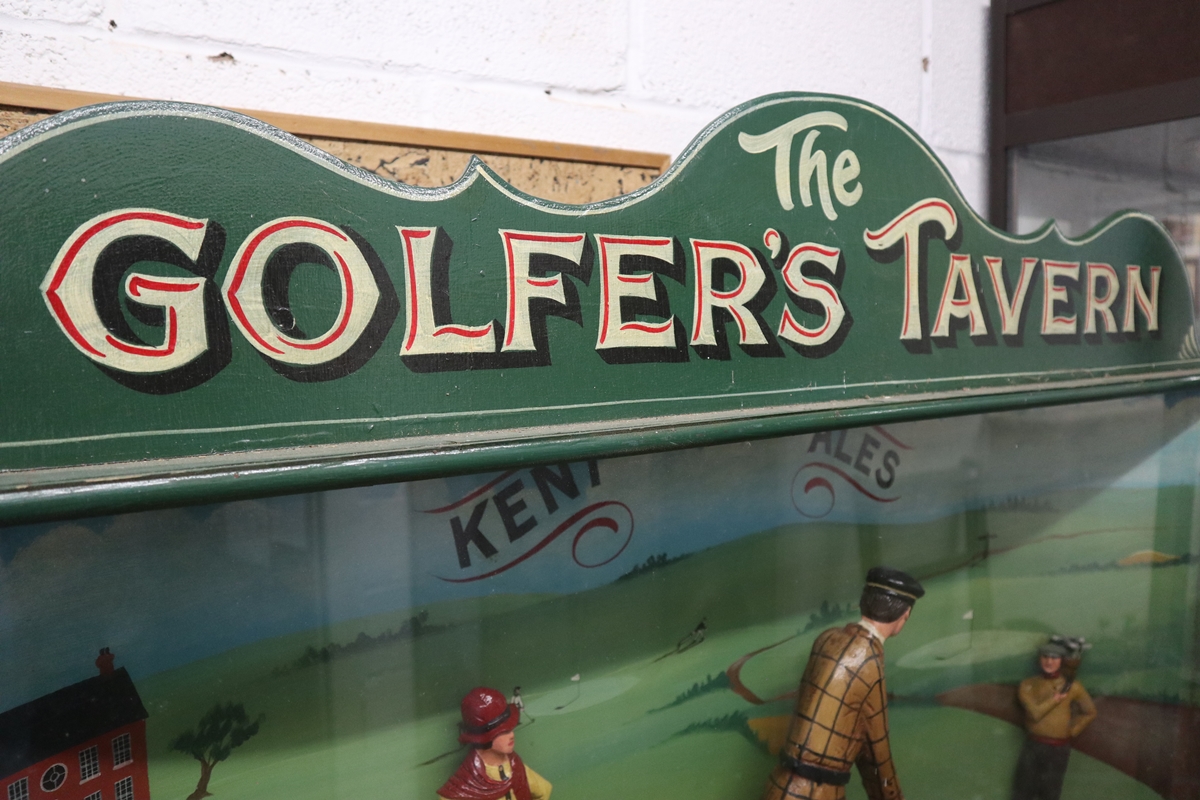 The Golfers Tavern Kent Ales advertising cased diarama - Bild 3 aus 4