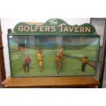 The Golfers Tavern Kent Ales advertising cased diarama