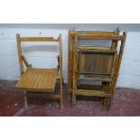 Set of 4 folding chairs
