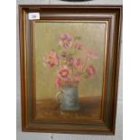 Oil on board - Still life signed P Gash - Approx. image size: 24.5cm x 35cm