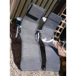 Pair of garden loungers as new