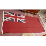 A large naval Red Ensign flag - Approx. size 215cm x 135cm