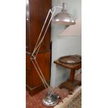 Large floor standing Anglepoise style adjustable lamp